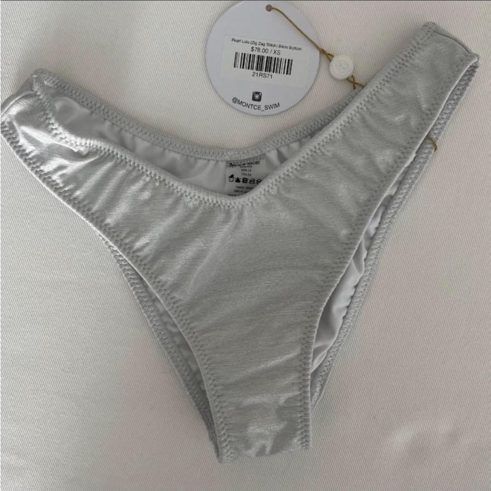 Montce White Bikini Bottoms
